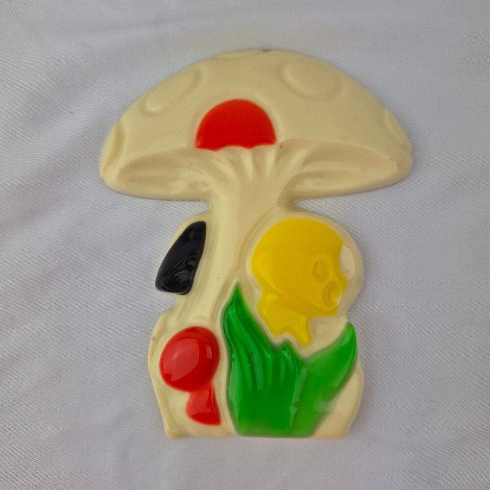 Vintage Mushroom 3D Wall Plaque